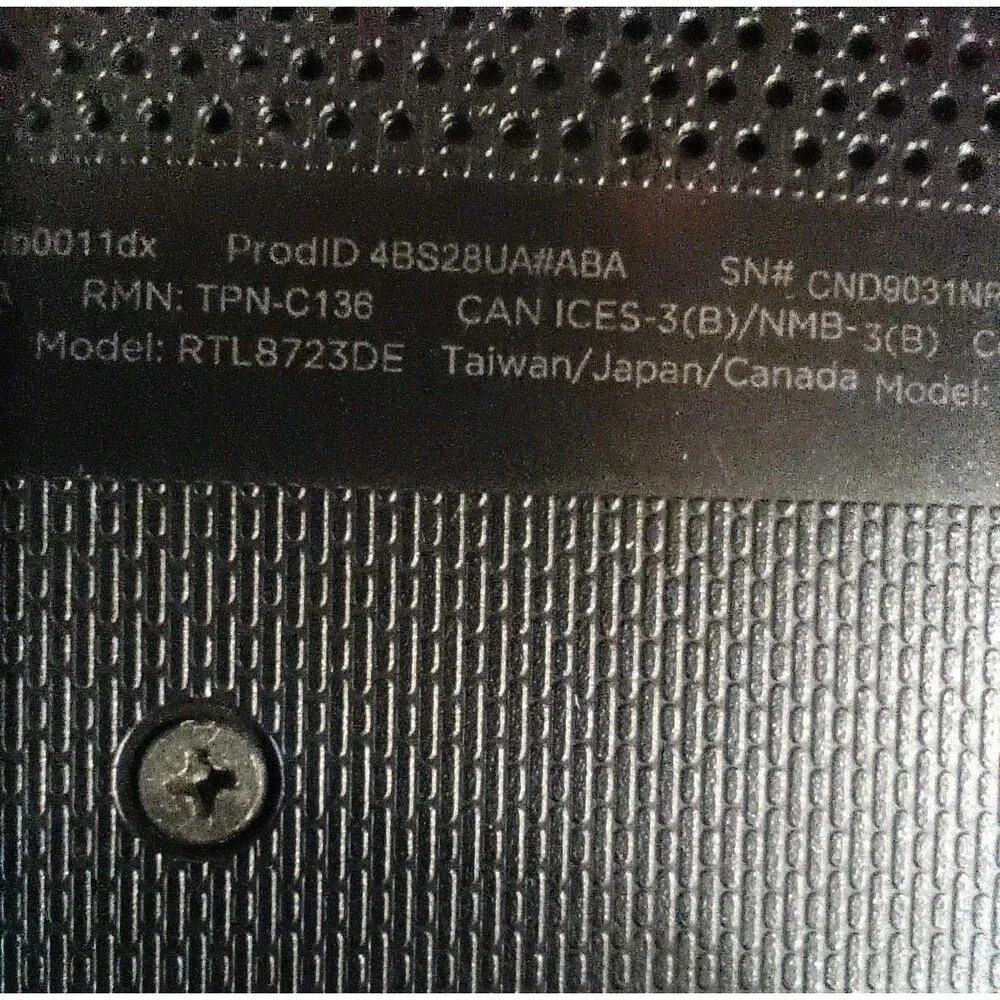 HP NoteBook 15 DB0011DX 15.6